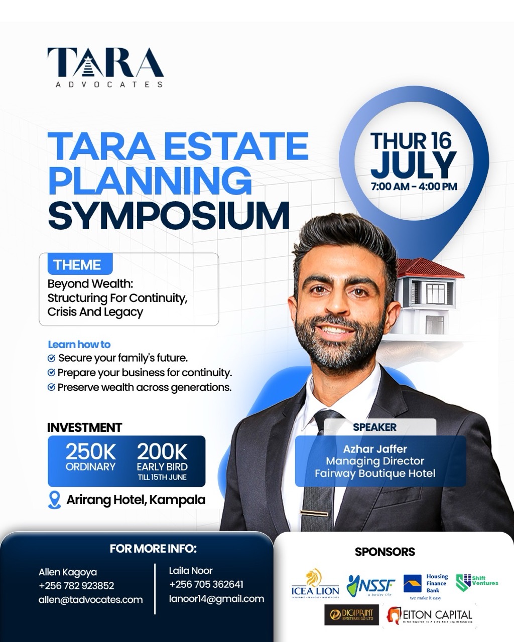 Why were Excited to Welcome Azhar Jaffer as a Speaker at the TARA Estate Planning Symposium 2026